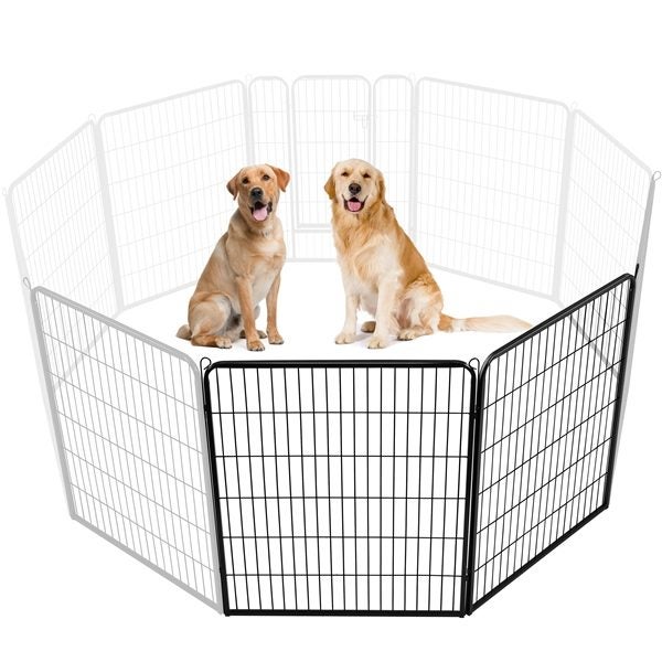 2 Metal Panels Pet Playpen Carousel 1