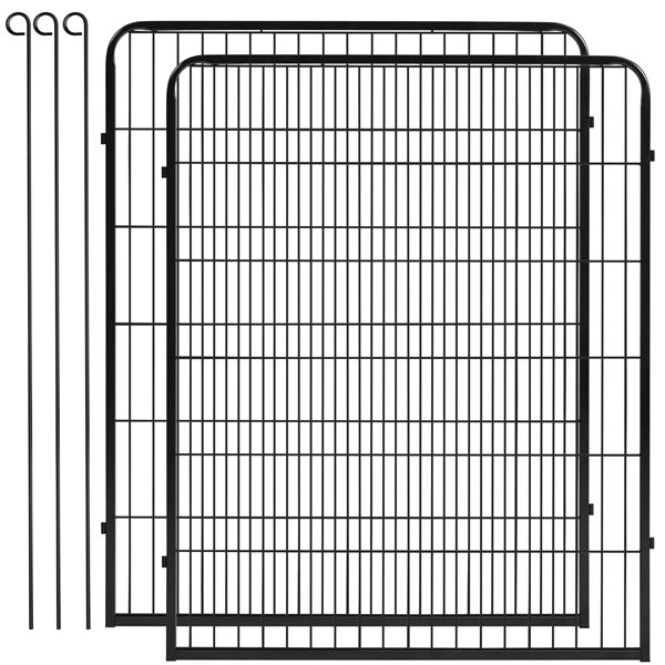 2 Metal Panels Pet Playpen Carousel 2