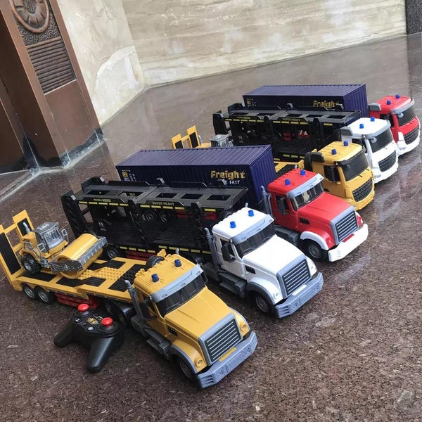 2.4G Rc Trailer Toy Kids Remote Control Tow Truck 6 Channel RC Tractor Toy Carousel 7