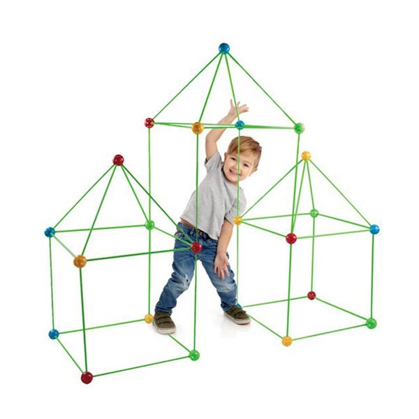 242Pcs Fort Building Kit Construction Toys DIY Castles 3D Play House Tent Toy Gi Carousel 10