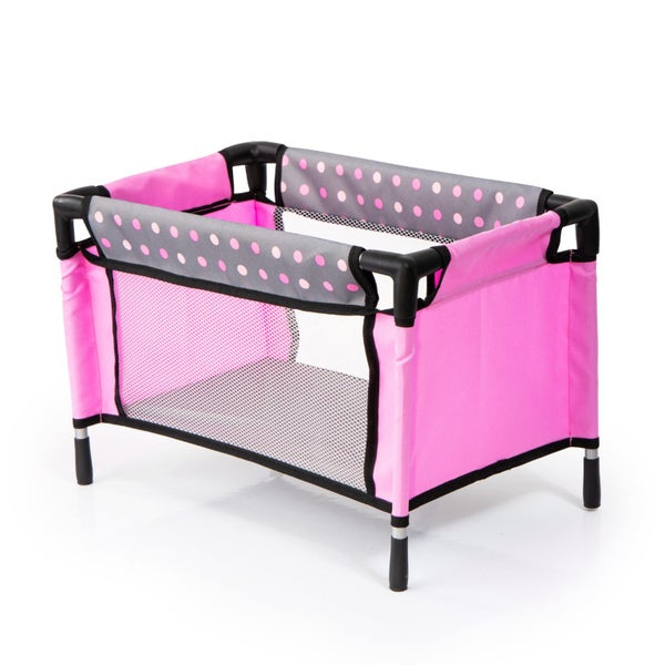 Bayer HIGH CHAIR WITH TRAVEL BED SET Pink & Grey Carousel 2