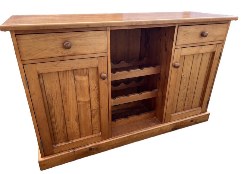 Beautiful solid rimu sideboard/buffett unit- FULLY RESTORED Carousel 1