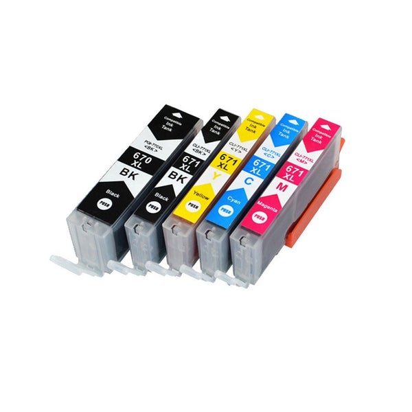 Canon Compatible Ink Cartridges PGI-670XL CLI-671XL Set for TS5060 TS6060 etc Carousel 3