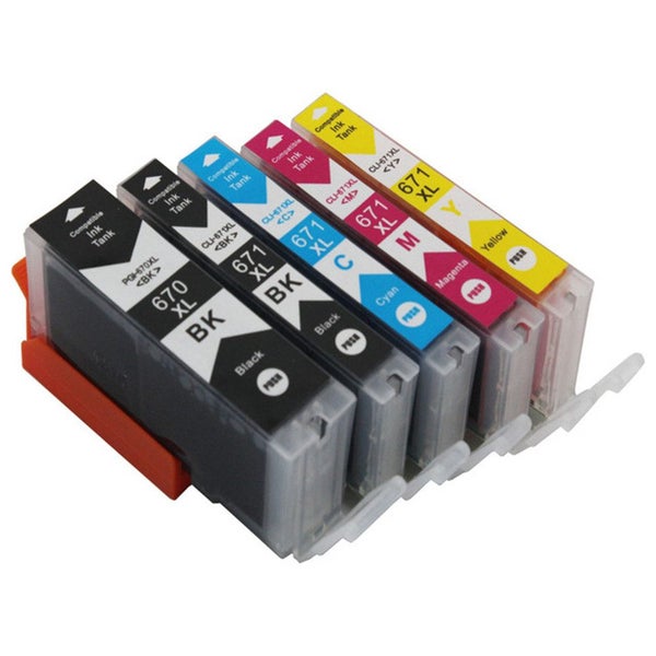Canon Compatible Ink Cartridges PGI-670XL CLI-671XL Set for TS5060 TS6060 etc Carousel 1