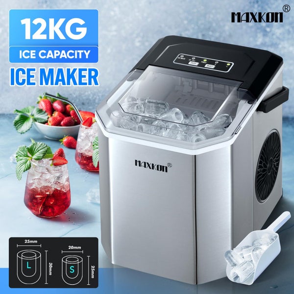 Maxkon 12kg Ice Maker Portable Cube Making Machine Countertop Home Self Cleaning Carousel 2
