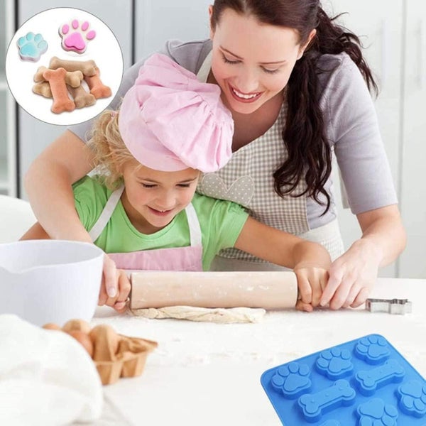2 Pack Silicone Molds Puppy Dog Paw And Dog Bone Silicone Dog Treat Molds For Ba Carousel 5