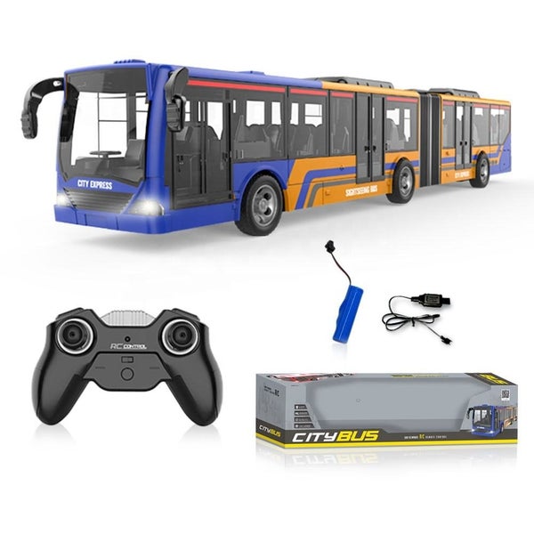 2.4ghz 4 Channels Remote Control Bus Toy Full Function RC Bus Model Toy Carousel 6