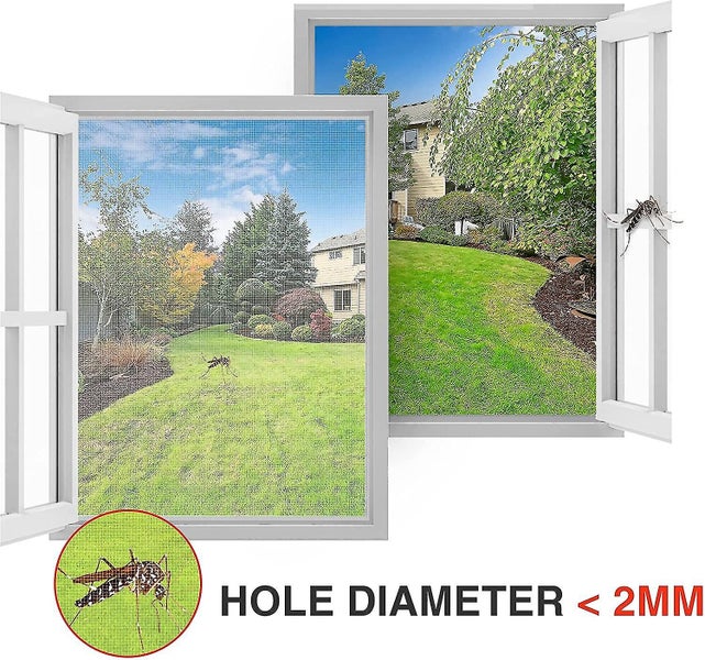 Mosquito Net Window Cuttable, Universal Washable Net With Adhesive Fine Mesh Str Carousel 5