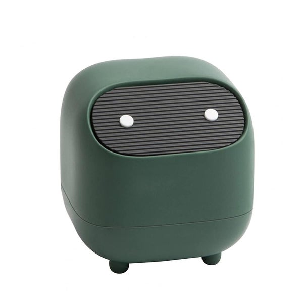 Small Trash Can, Cute Ninja Office Trash Can With Lid, Bedroom And Family Trash Carousel 1