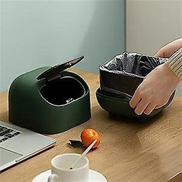 Small Trash Can, Cute Ninja Office Trash Can With Lid, Bedroom And Family Trash Carousel 2