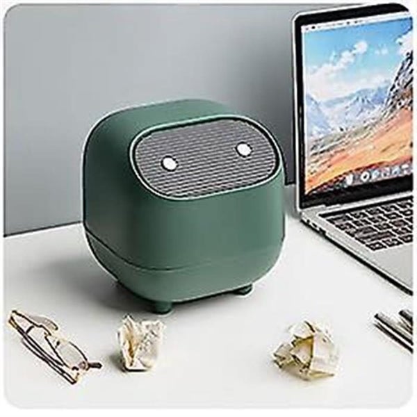Small Trash Can, Cute Ninja Office Trash Can With Lid, Bedroom And Family Trash Carousel 3