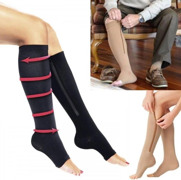 Compression Socks Relief with Zip - S/M size Carousel 3
