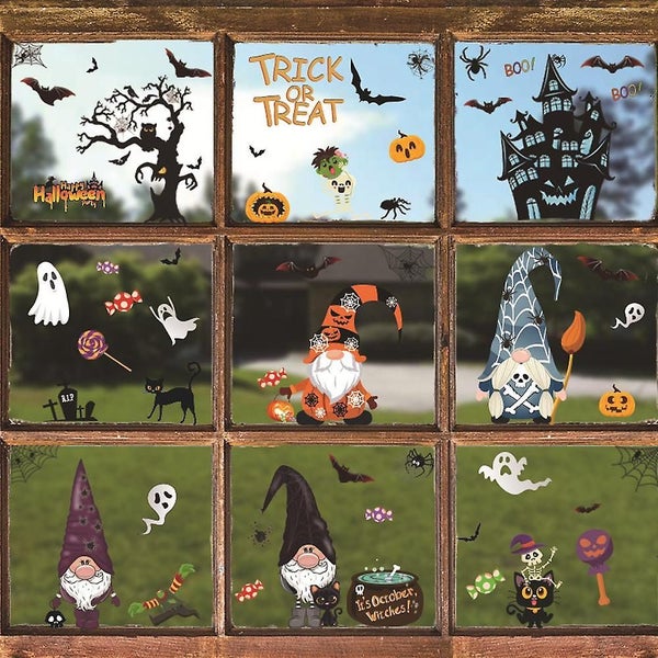 Reusable Halloween Window Cling, Easy-to-remove Halloween Decoration Carousel 5
