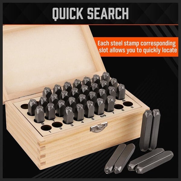 Number and Letter Metal Stamping Punch Kit 2037254 Carousel 8