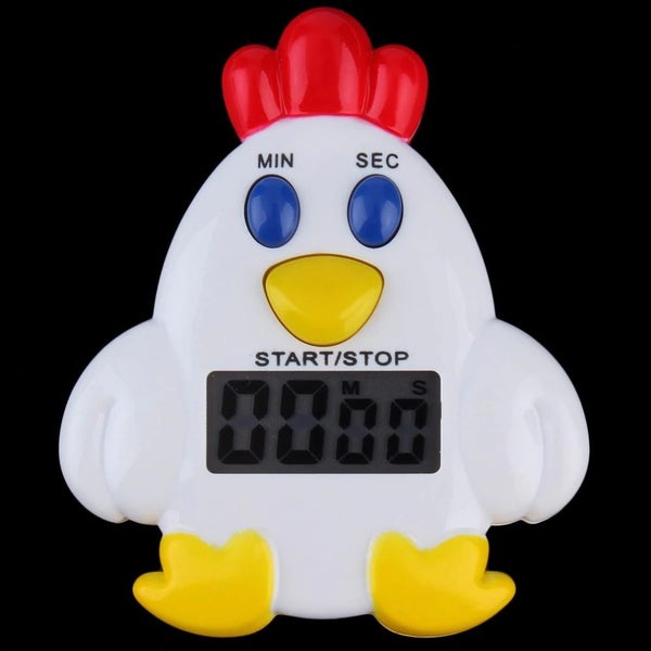 Cute Chicken Shape Electronic Kitchen Timer Carousel 1