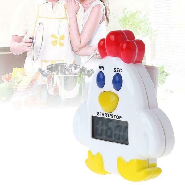 Cute Chicken Shape Electronic Kitchen Timer Carousel 2