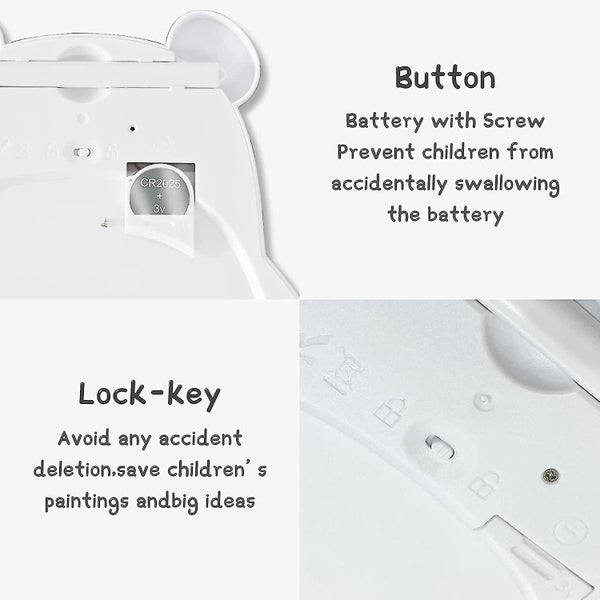 Color Graffiti Board - 8.5 Inches Electronic Writing Board - Erasable and Reusab64593003327491112