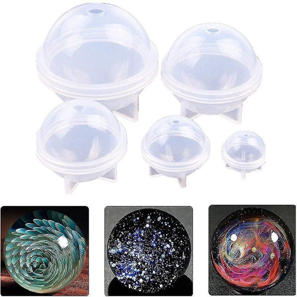 Diy Sphere Round Silicone Mold For Resin Epoxy Jewelry Making Candle Wax Homemad Carousel 2