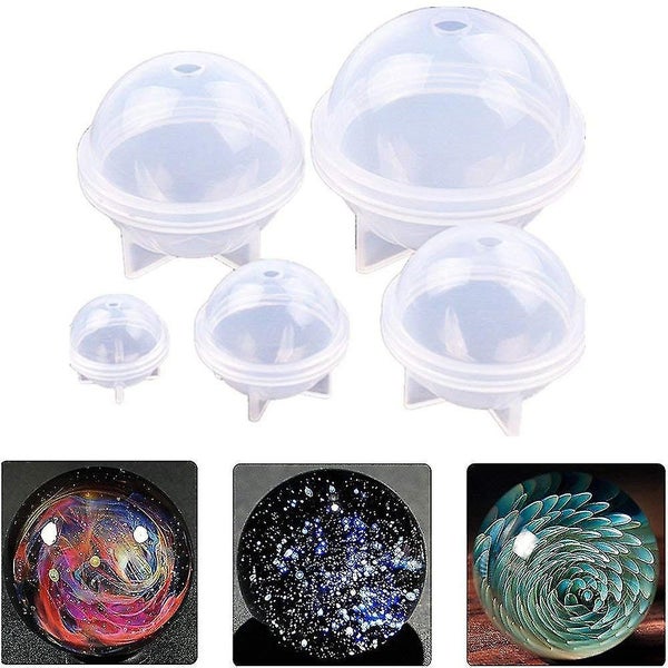 Diy Sphere Round Silicone Mold For Resin Epoxy Jewelry Making Candle Wax Homemad Carousel 4
