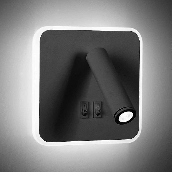 Modern LED Wall Light - Adjustable Swivel Wall Reading Light with Switch, 3W LED Carousel 1