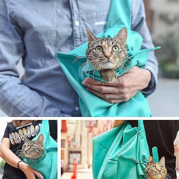 Cat Sling Carrier Multipurpose - Pet Shoulder Bag Portable Foldable - Cat Wash B Carousel 2