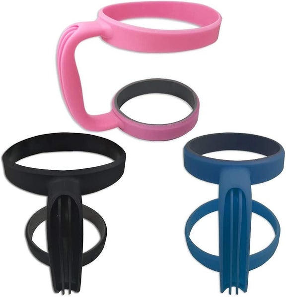 3 Pack 30oz Tumbler Handles, Mug Handle Or Cup Holder Replacement- Black, Pink,b Carousel 2