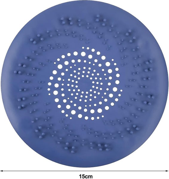 Shower Hair Filter - 2 Silicone Sink Strainers with Suction Cups - Kitchen and B Carousel 2