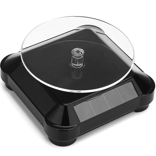 Solar Display Stand Turntable, Battery Double Used Rotating Display For Jewelry Carousel 1