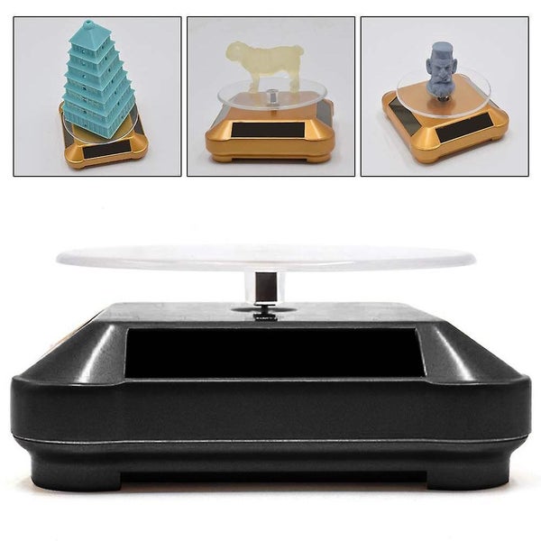 Solar Display Stand Turntable, Battery Double Used Rotating Display For Jewelry Carousel 5