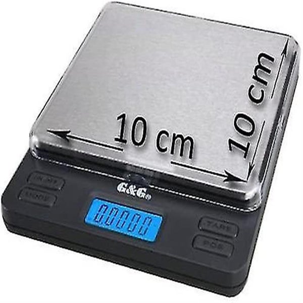 Precision Digital Pocket Scale For Weighing Gold/coins/kitchen 10 X 10cm Carousel 1