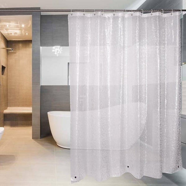 Waterproof Antibacterial Eva Curtain - Anti-mold Shower Curtain With Weight Magn Carousel 5