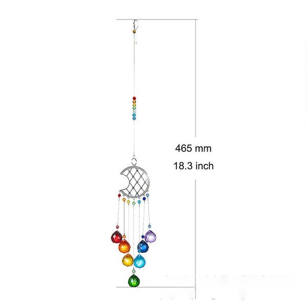 Decorative Moon Sunlight Catcher For Home Wall Hanging Craft Gift Carousel 2