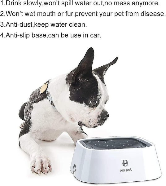 Floating Pet Water Bowl - 1.5L Automatic Dispenser for Dogs and Cats (Gray) Carousel 2