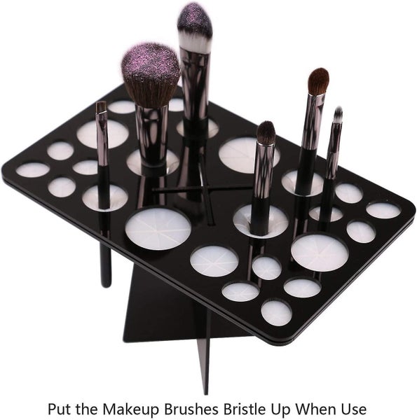 Acrylic Brush Organizer - Brush Dryer Holder - Makeup Brushes Drying Rack - Cosm Carousel 2