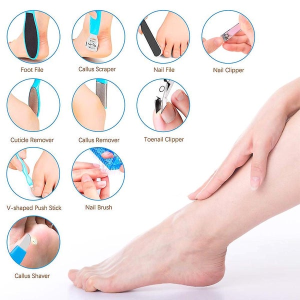 14 In 1 Professional Pedicure Kit/set Pedicure Foot Rasp Foot File And Callus Re Carousel 2