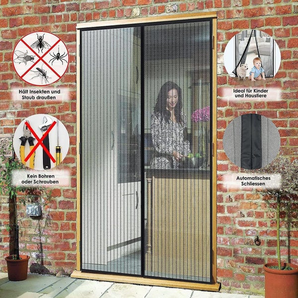 Magnetic Mosquito Net Door, 100x210cm Mosquito Net For Door, Magnetic Mosquito N Carousel 2