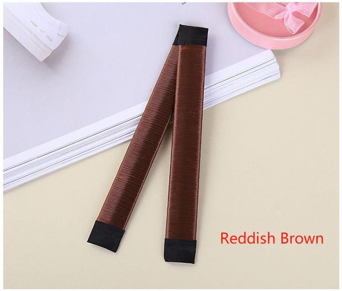 2pcs Women's Magic Hair Bun Maker Snap Styling Donut Former NEW Carousel 1