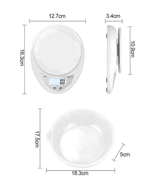 Food Scale, Digital Kitchen Scale Weight Grams And Oz For Cooking Baking, Precis Carousel 2