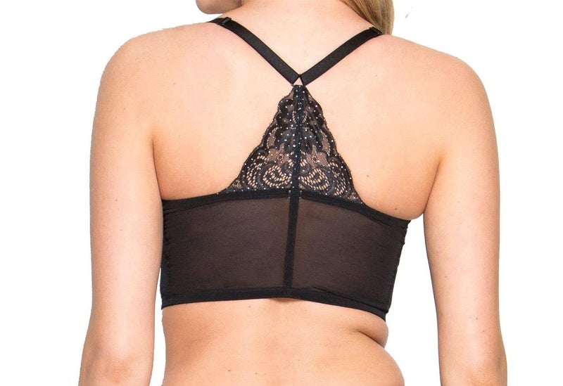 Gossard Glitter 17708 Underwired Deep V Bralette Black (BLK) CS Carousel 2