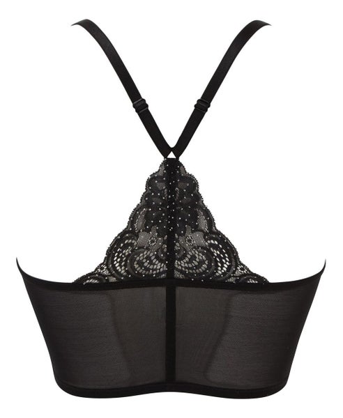 Gossard Glitter 17708 Underwired Deep V Bralette Black (BLK) CS Carousel 7