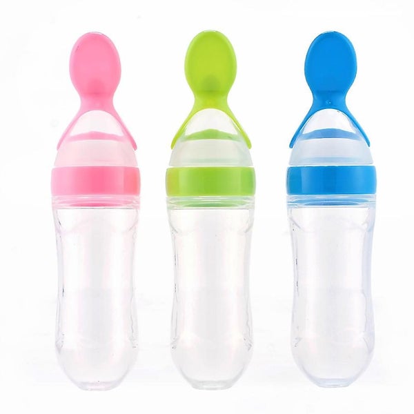 Supplement Bottle Silicone Squeeze Baby Food Dispensing Spoon Carousel 1
