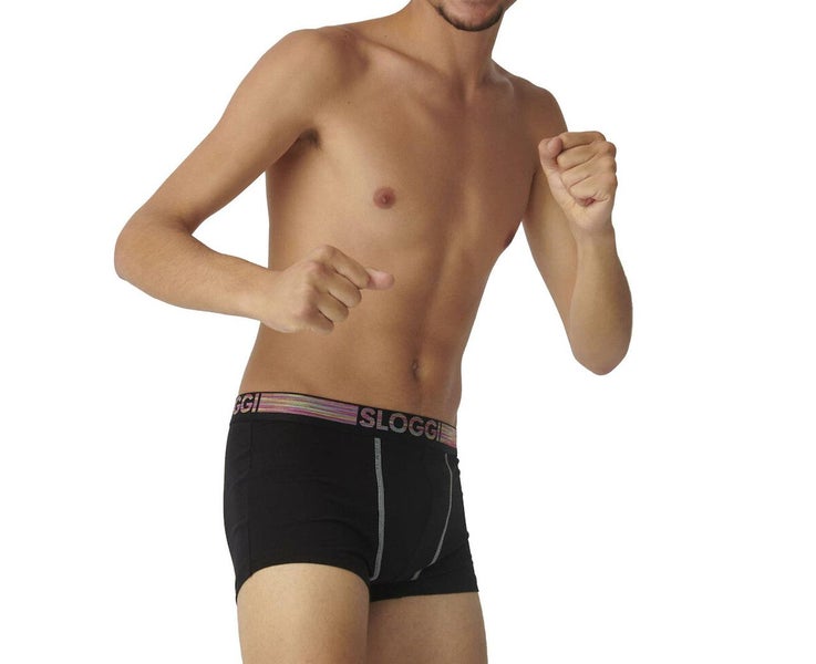 Sloggi Men Go ABC Natural Hipster C2P 2 Boxer Briefs Orange-Dark Combi CS Carousel 2