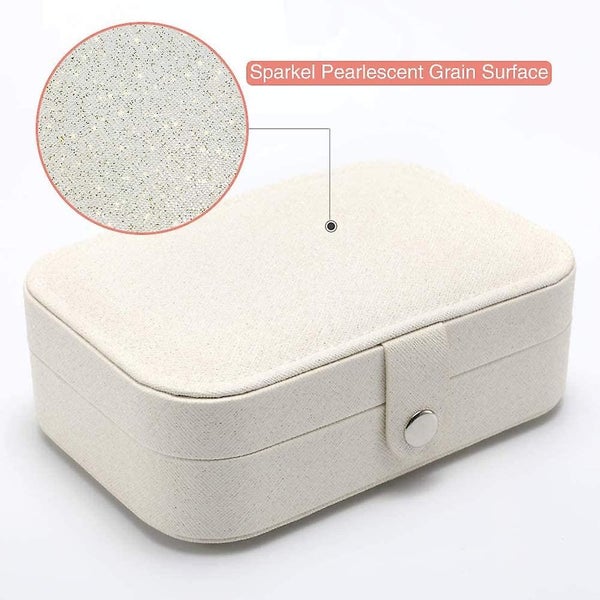 Travel Jewelry Case, Double Layer Jewelry Travel Box, Travel Jewelry Case Gift F Carousel 5