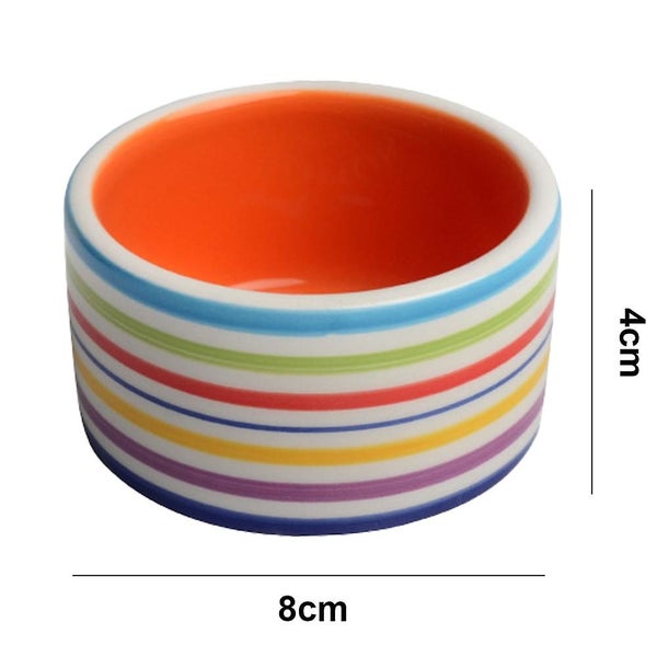 Hamster Food Bowl Ceramic Small Animal Water Dish For Guinea Pig Hedgehog Feedin Carousel 2