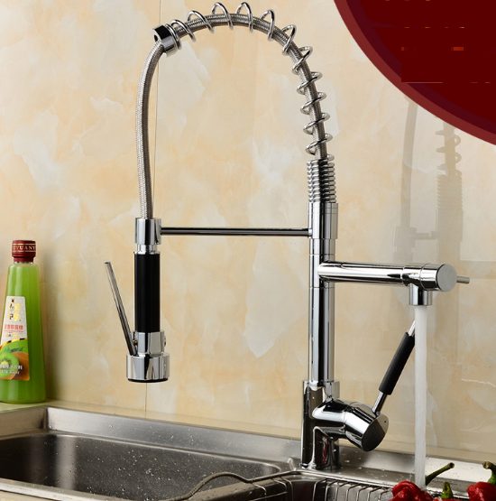 * Kitchen Mixer Tap ware with 2 flexible spout Carousel 1