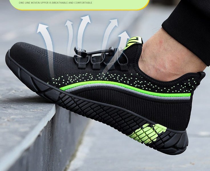 Steel Toe Work Shoes Anti Piercing Lightweight Sneakers Hiking Shoes Carousel 4