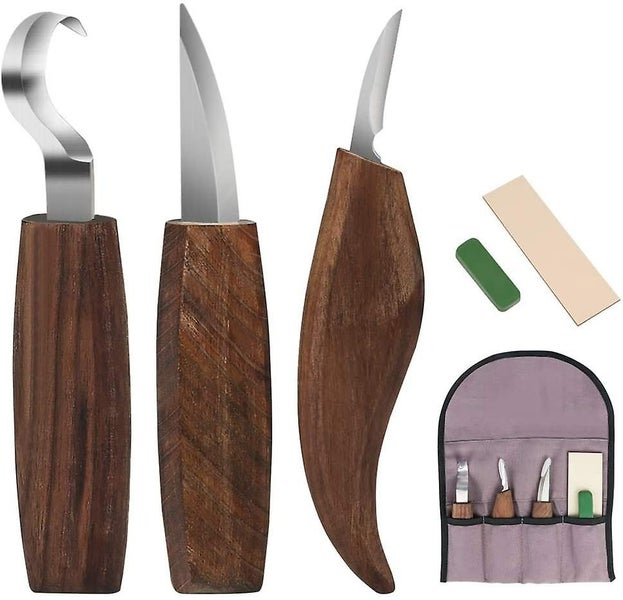 Wood Carving Tool Set For Beginners And Professionals With Cut Protection Glove