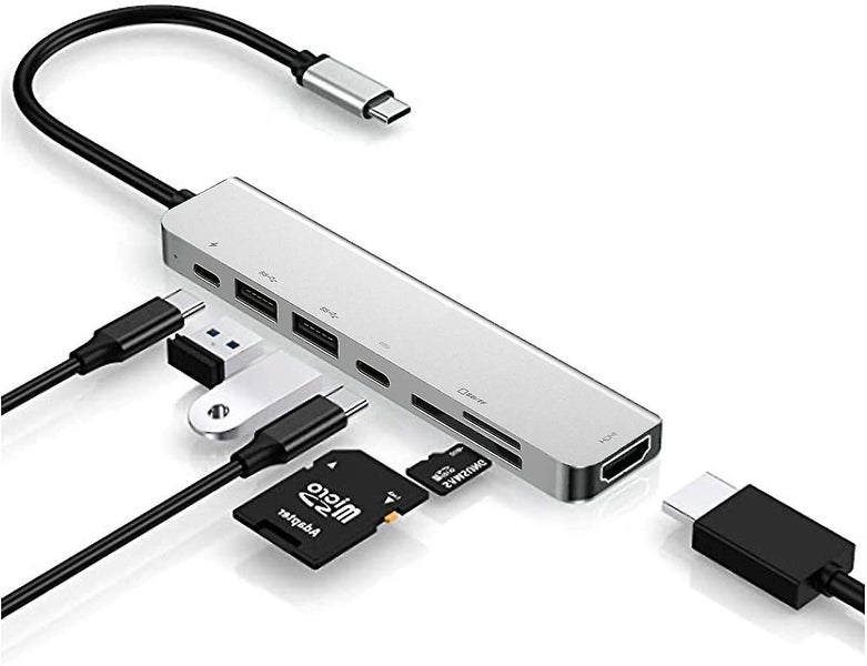 Usb C Hub Adapter Dongle For Macbook Air, Macbook Pro With 4k 60hz Hdmi, 87w Pow Carousel 1
