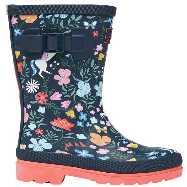 Joules Kids Junior Print Outdoor Walking Wellington Boots Wellies - 8K Carousel 4