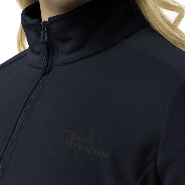 Jack Wolfskin Womens Taunus Half Zip Pullover Fleece - Night Blue - L Carousel 3